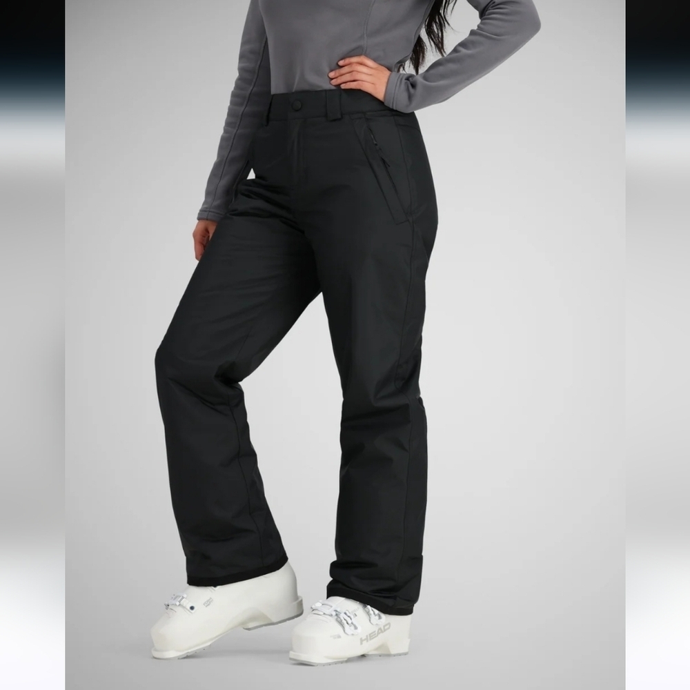 OBERMEYER TEEN BLACK INSULATED SKI SNOW PANTS SZ 8